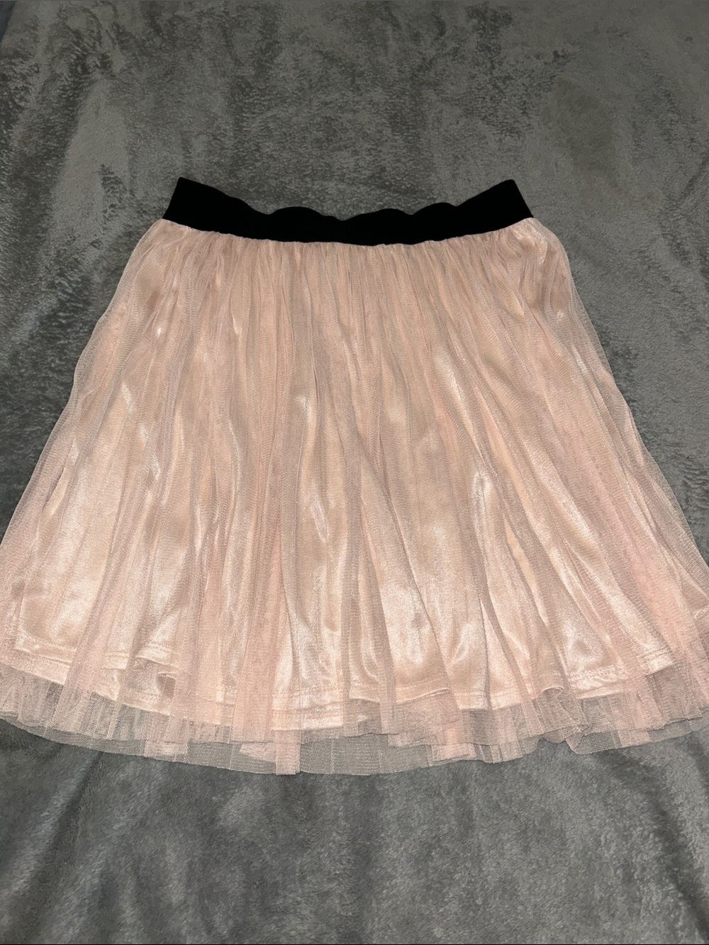 Forever 21 Pink Whimsical Pleated Mesh Party Skirt Size Small